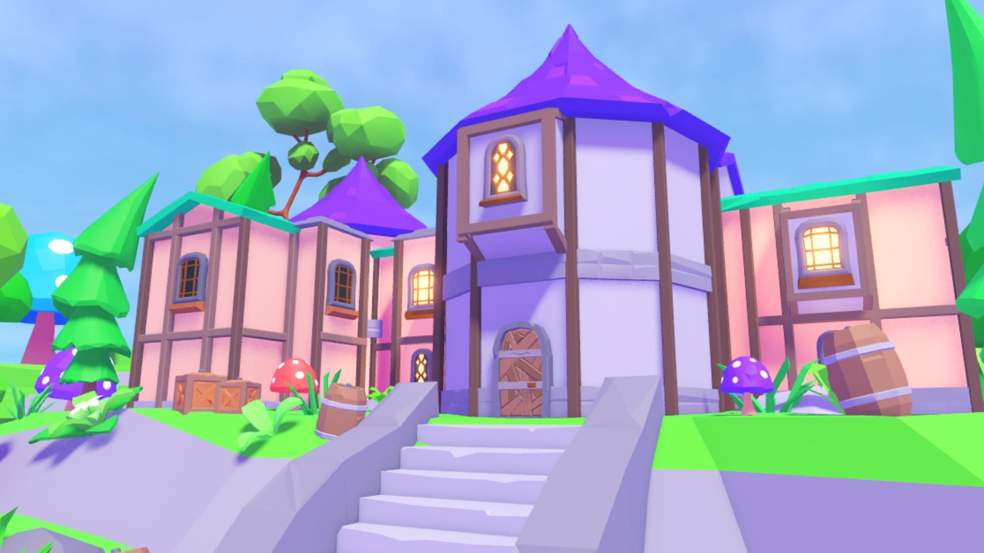 Low Poly Mushroom Village π