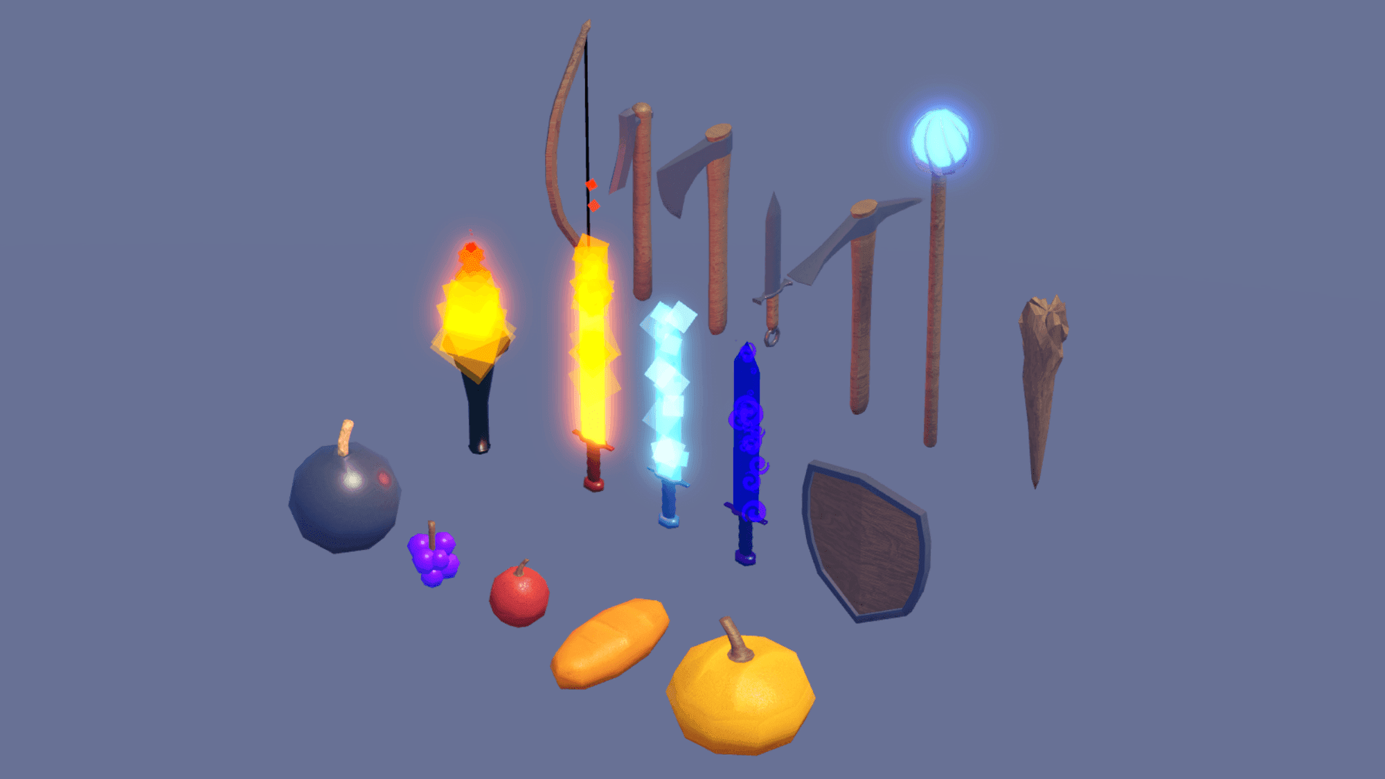 Low Poly Medieval Weapons โ๏ธ