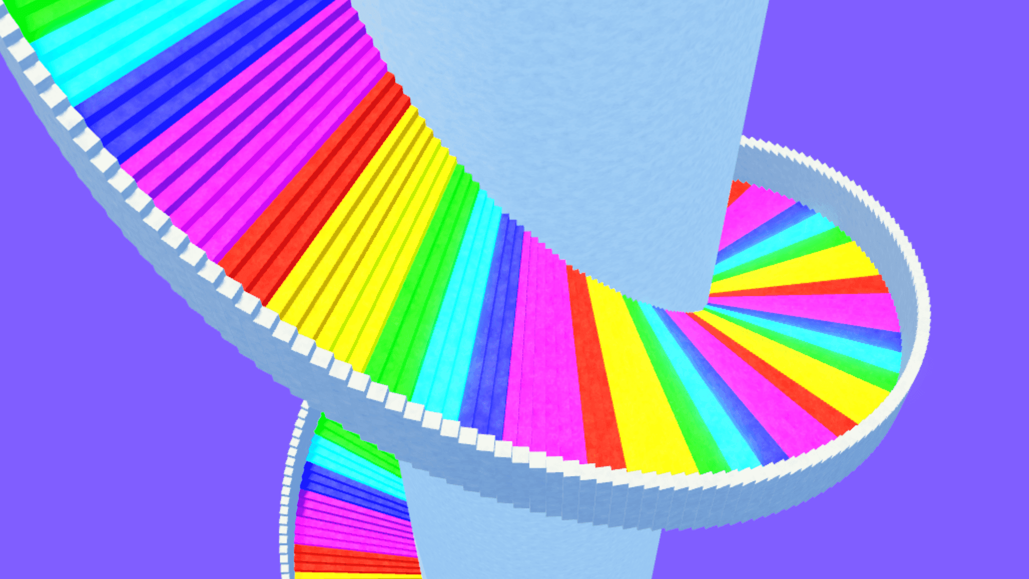 Rainbow Spiral Staircase 🌈