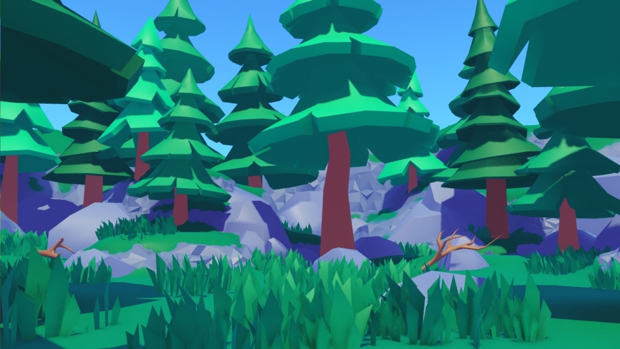 Low Poly Pine Forest Pack π²