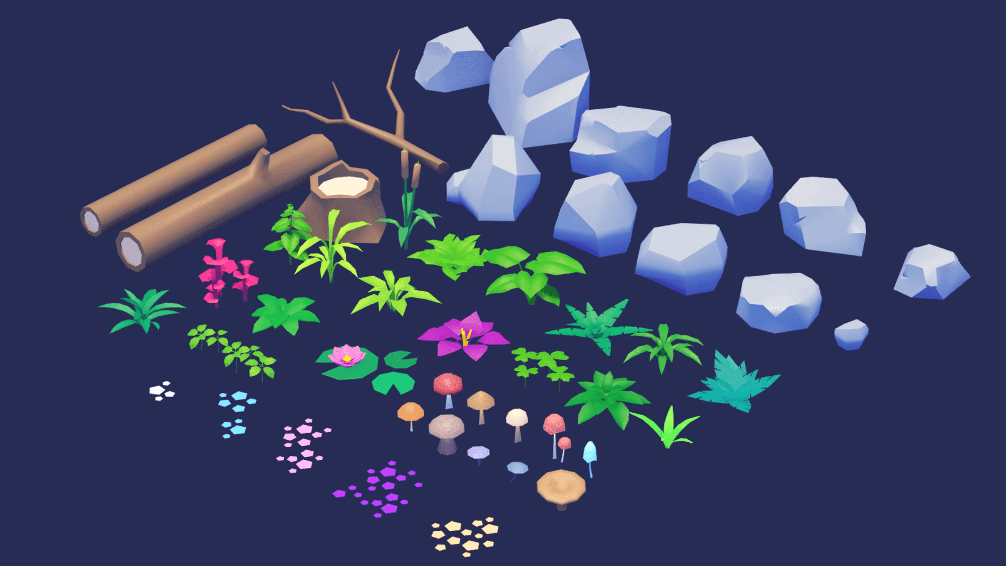 Low Poly Nature Pack ๐ฑ