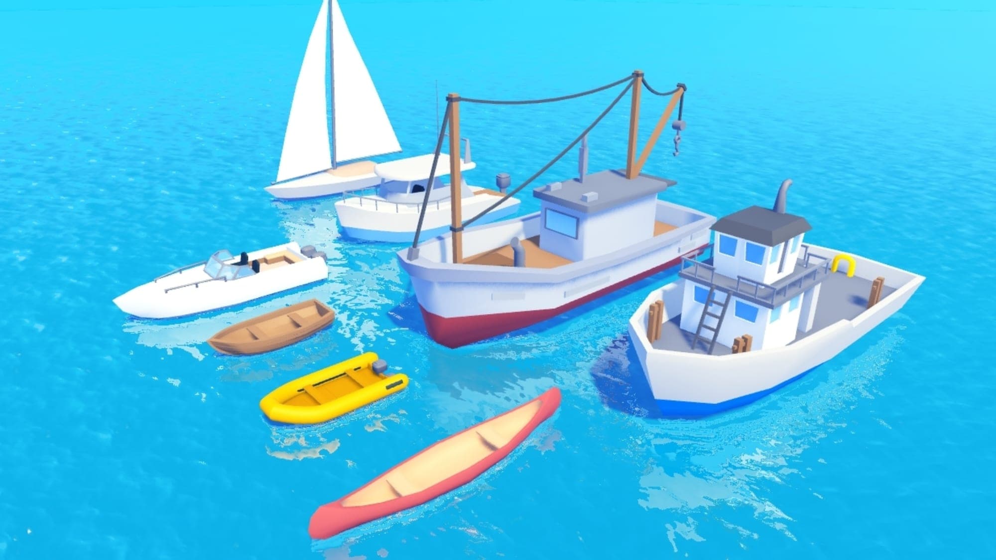 Low Poly Boat Pack โต