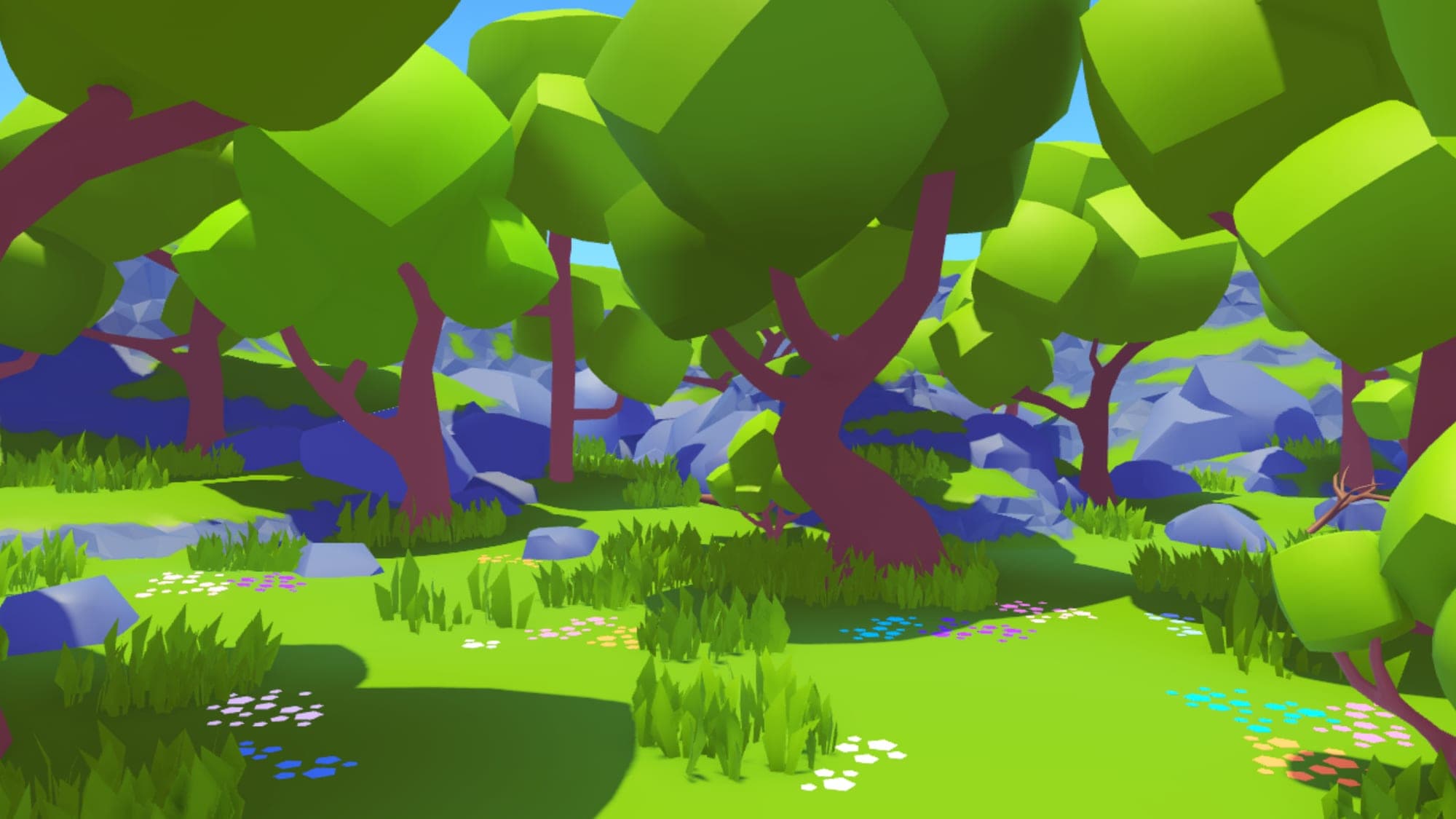 Low Poly Green Forest Pack π³