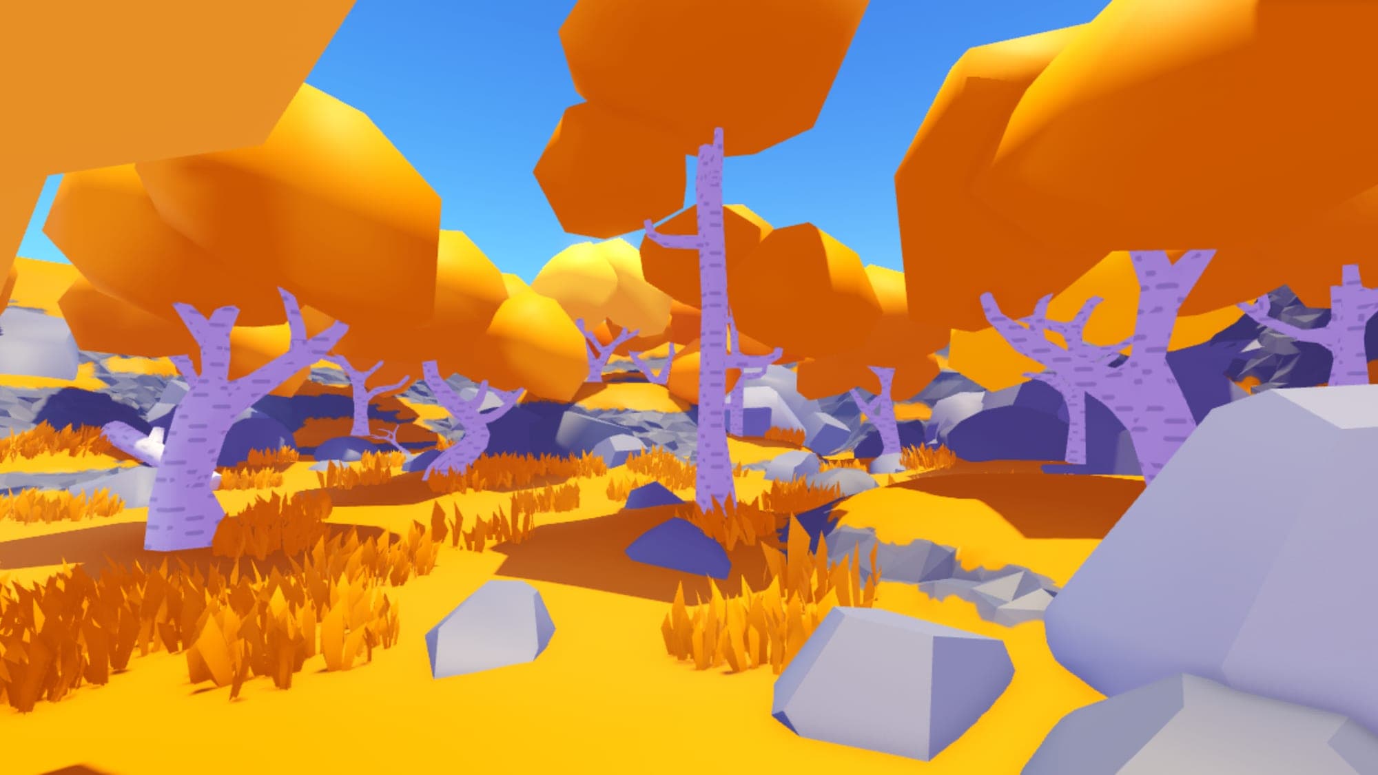 Low Poly Yellow Forest Pack π