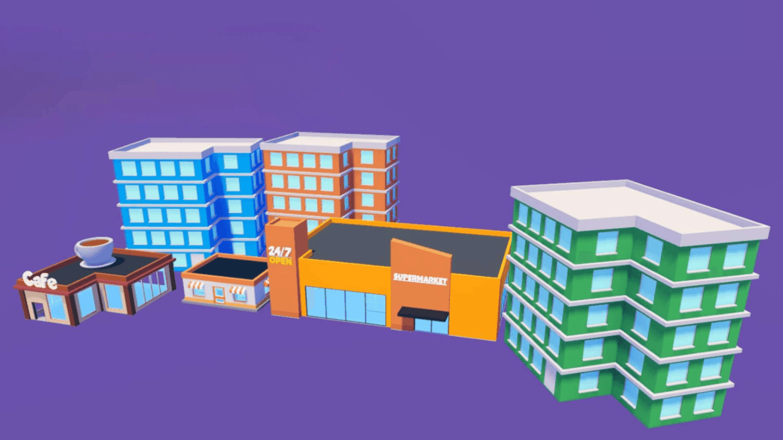 Low Poly Buildings ๐ข